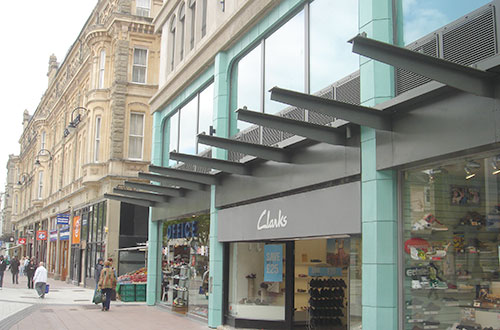 An example of rainscreen roofing