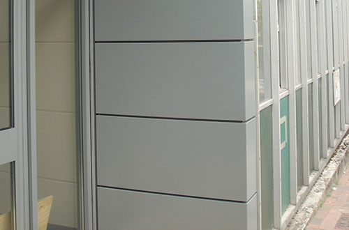 An example of rainscreen roofing